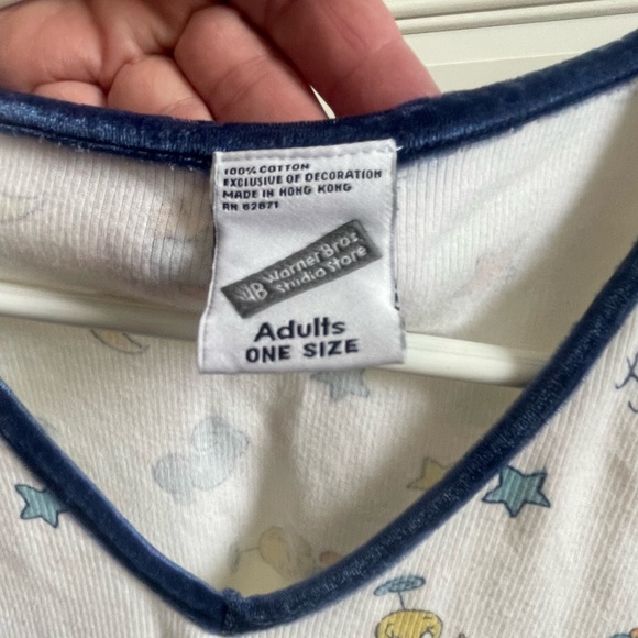 Tweetie Angel Pajama Shirt. One Size. 100% Cotton. Exclusive Decoration. - Picture 2 of 3